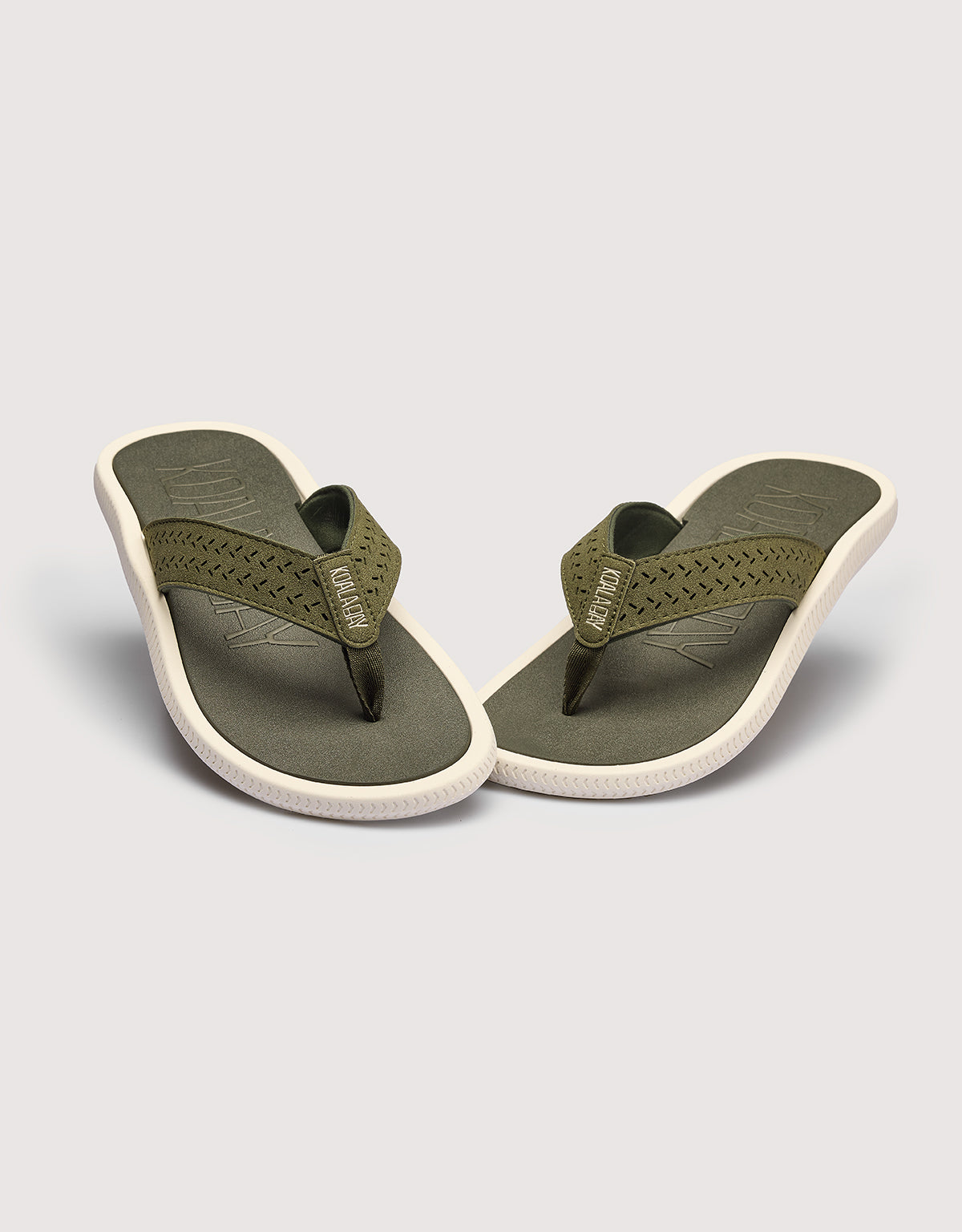 Khaki Toe Flip Flops - Kai