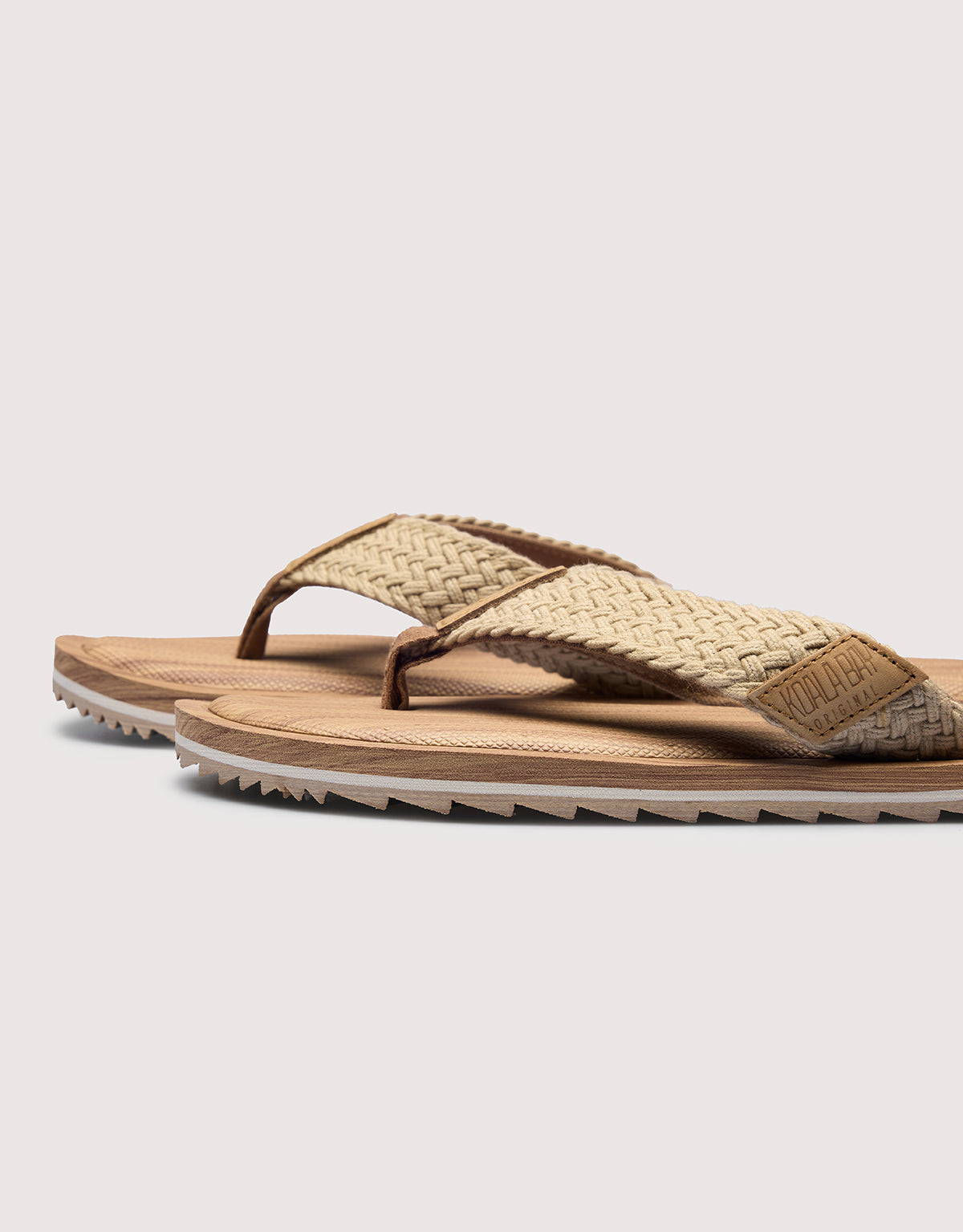 Beige Toe Post Sandal - Ecco