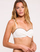 Top Bikini Bandeu Blanco - Bicely