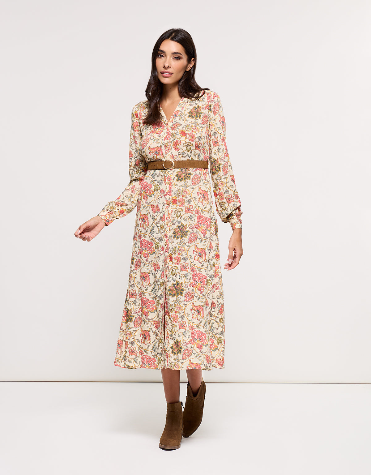 Vestido Largo Beige - Prita 1