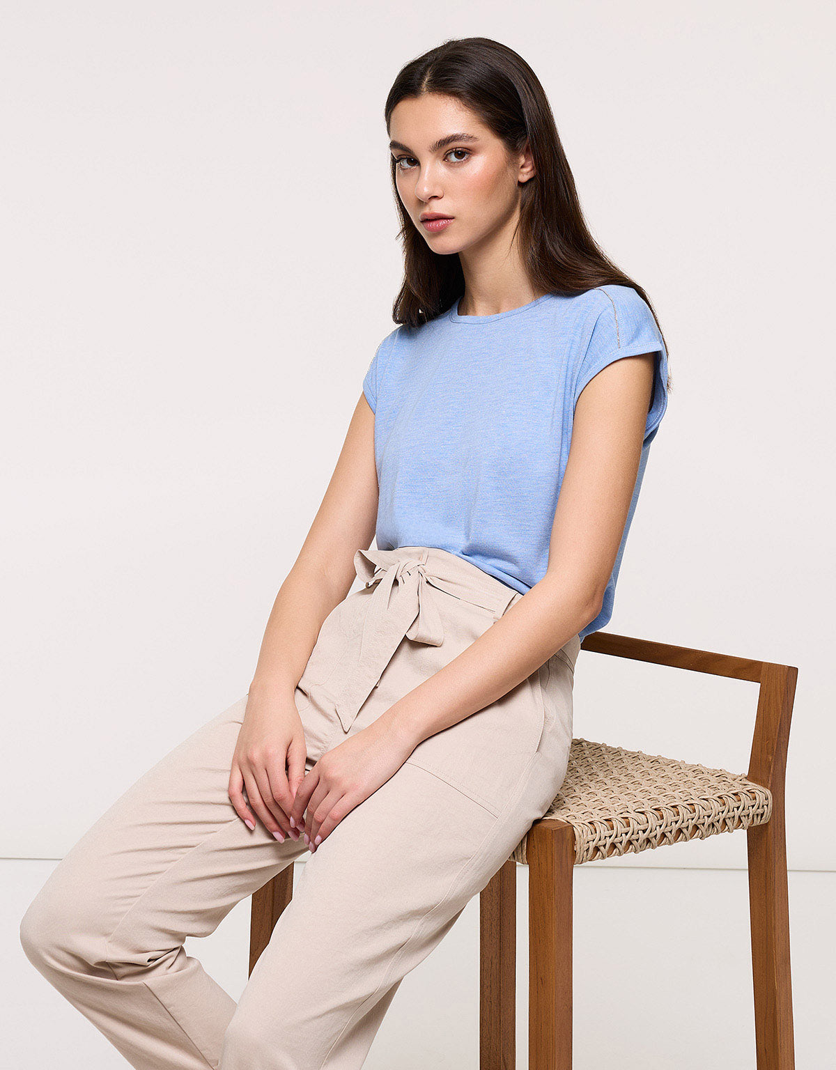Long Beige Trousers - Vaiana II