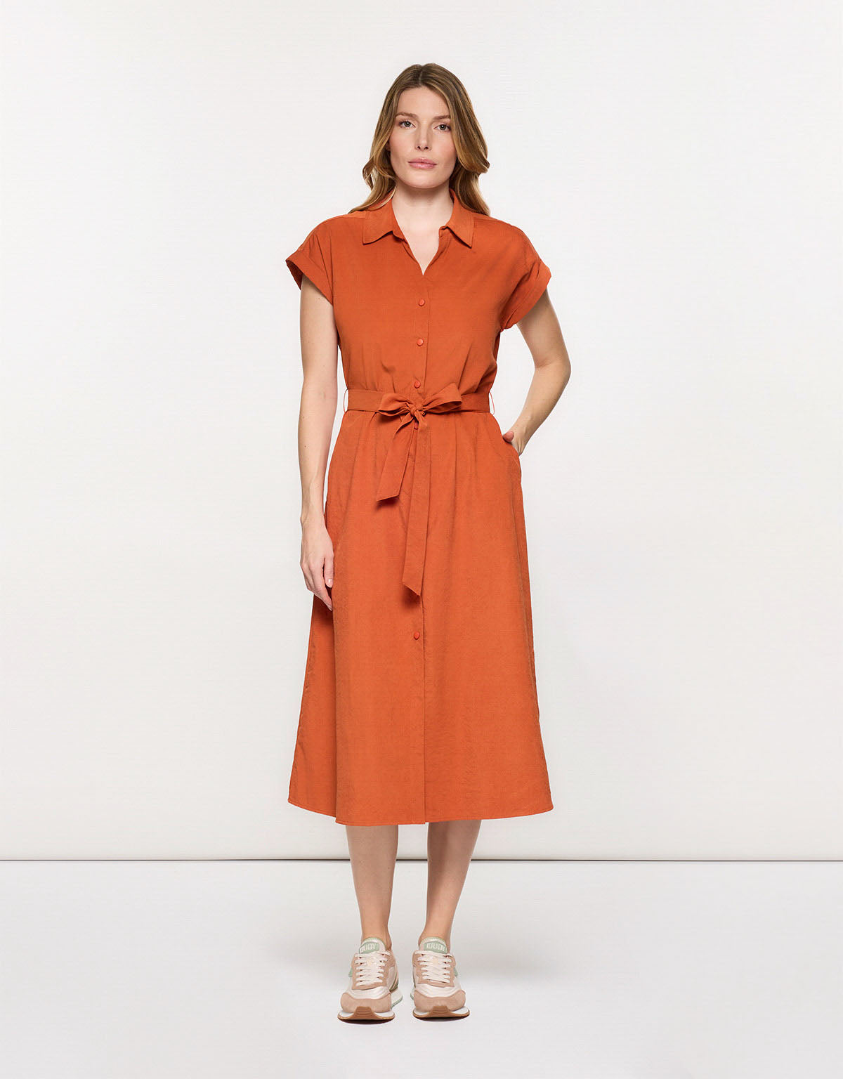 Vestido Midi Naranja - Veronique II 1