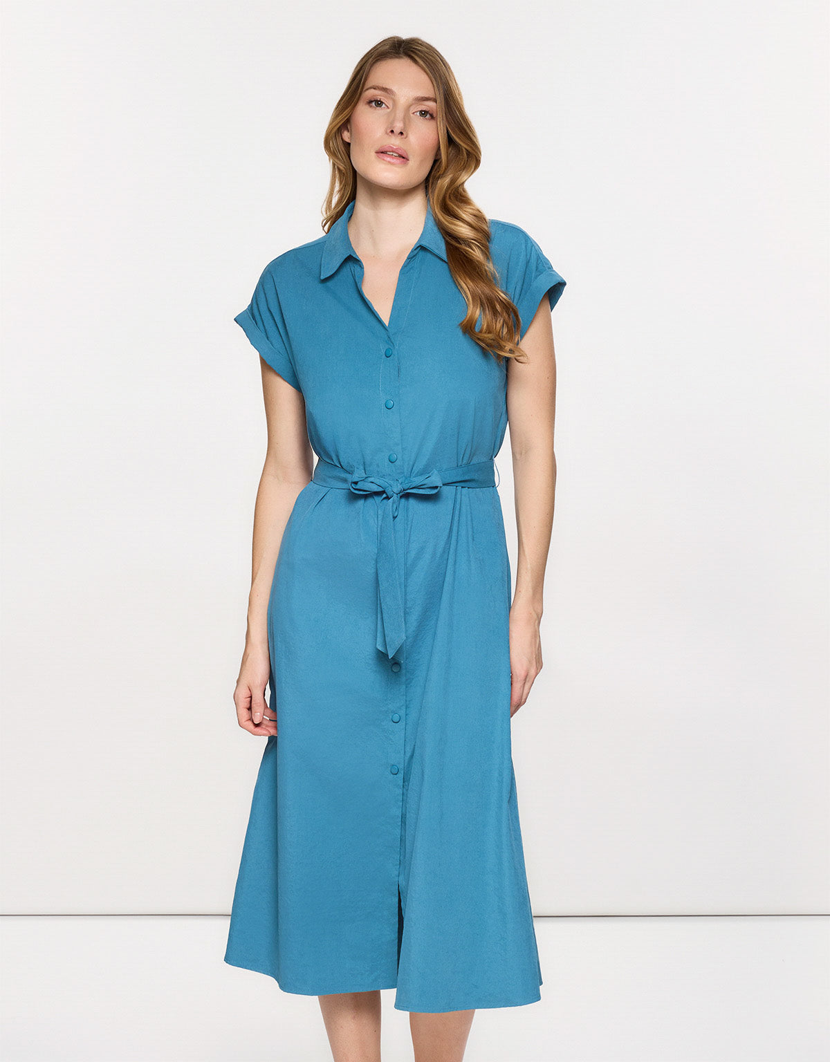 Vestido Midi Turquesa Oscuro - Veronique II 1