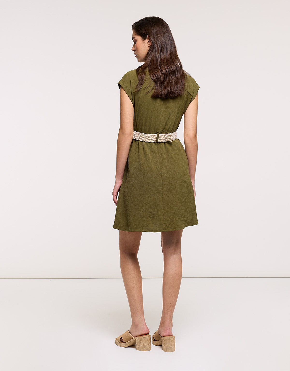 Vestido Corto Caqui - Tonlon II 3