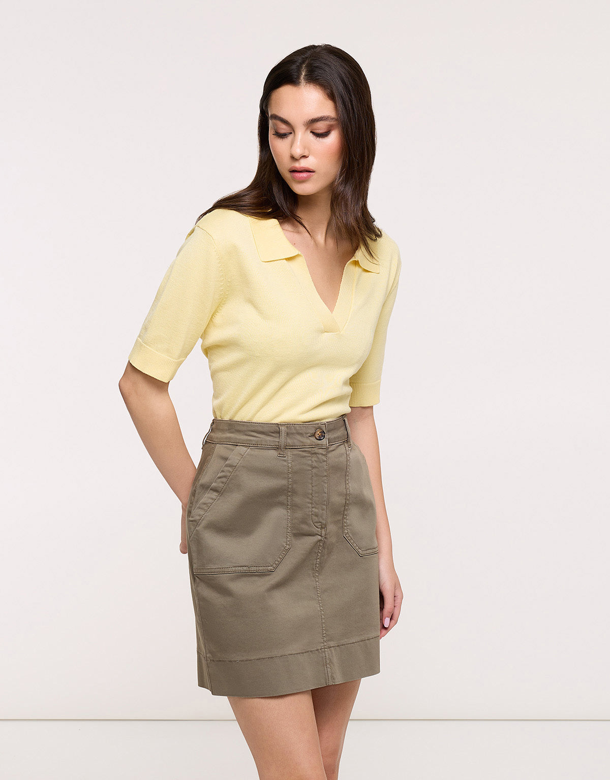 Falda Mini Caqui - Eduliara II