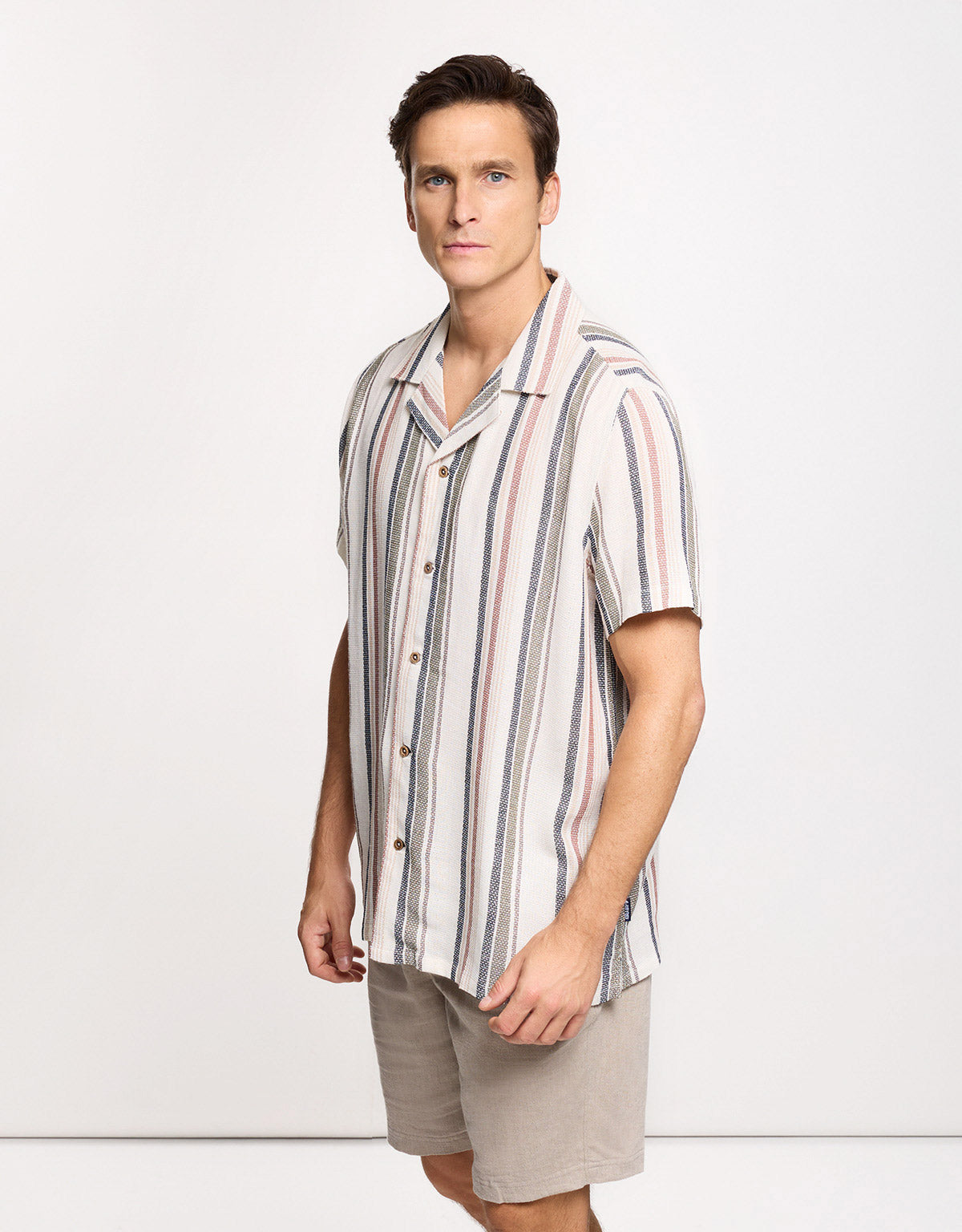 Beige Short Sleeve Shirt - Luzum