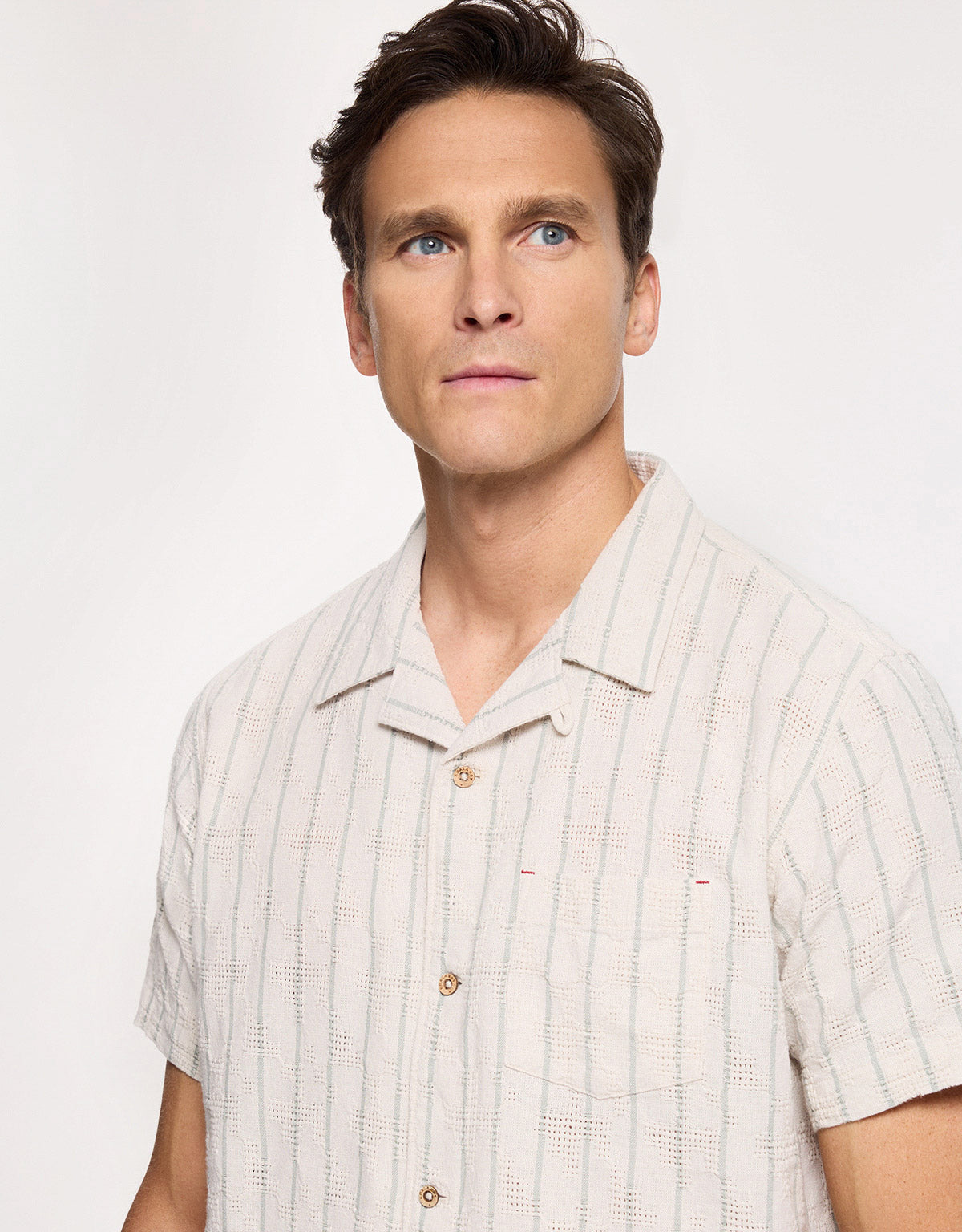 Camisa a Rayas Blanca - Dobine 2