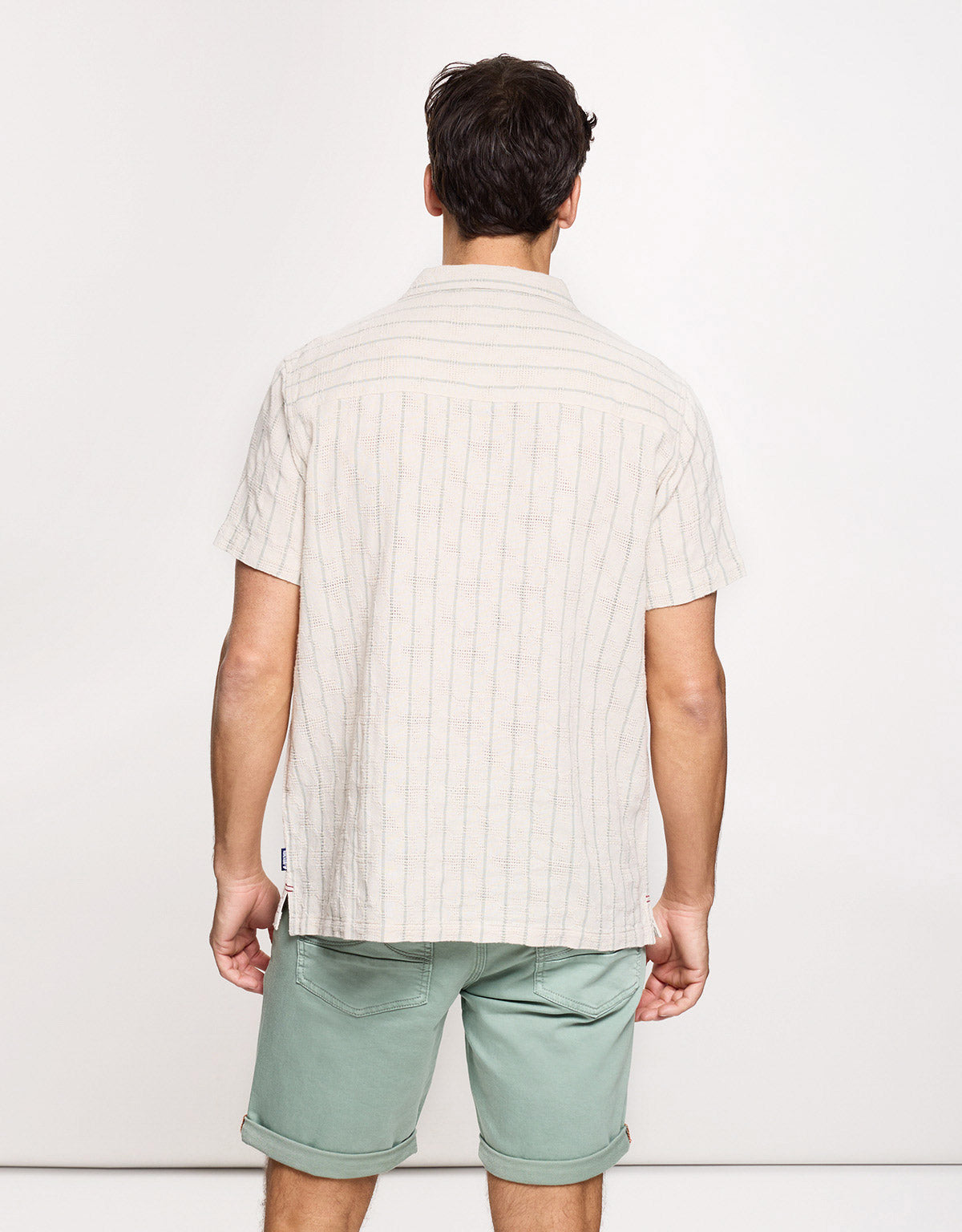 Camisa a Rayas Blanca - Dobine 4