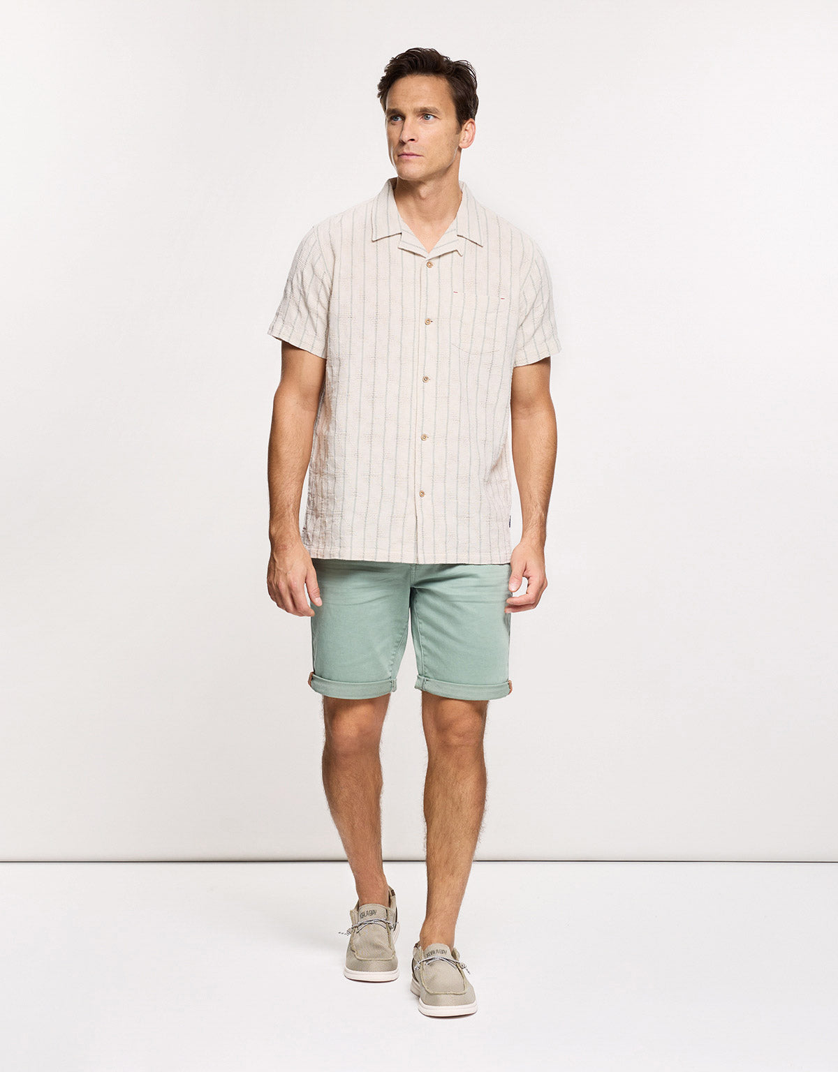 Camisa a Rayas Blanca - Dobine 7