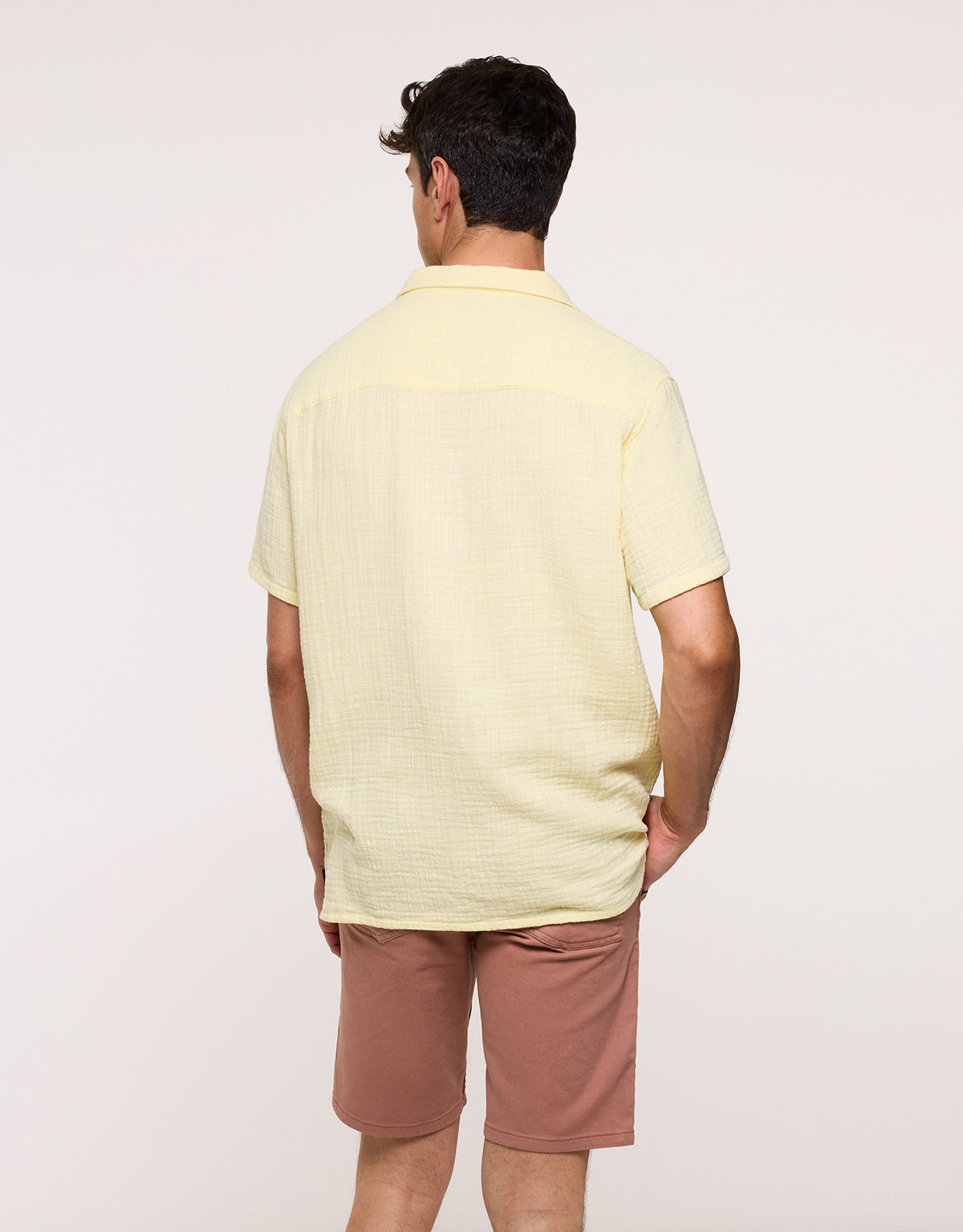 Pastel Yellow Short Sleeve Shirt – Bambino