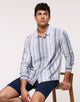Camisa Manga Larga Azul - Marimbo