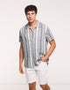 Camisa Manga Corta Rayas Verde - Cookin 1