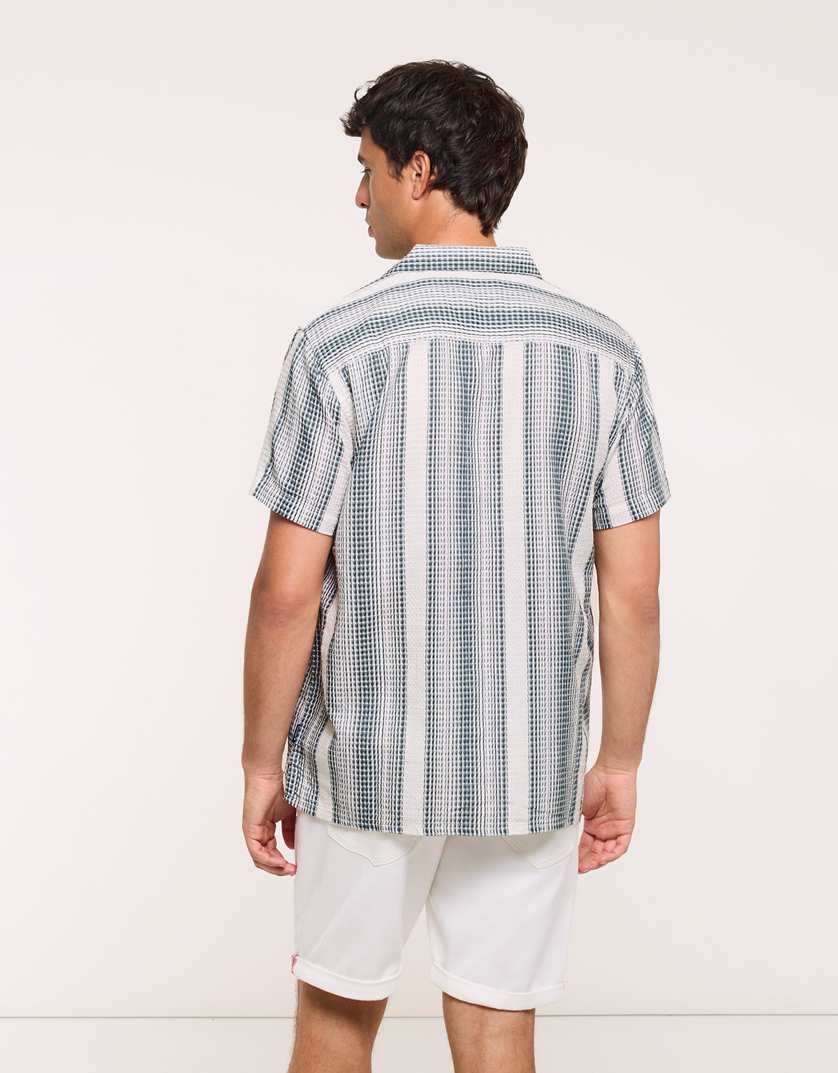 Camisa Manga Corta Rayas Verde - Cookin 3