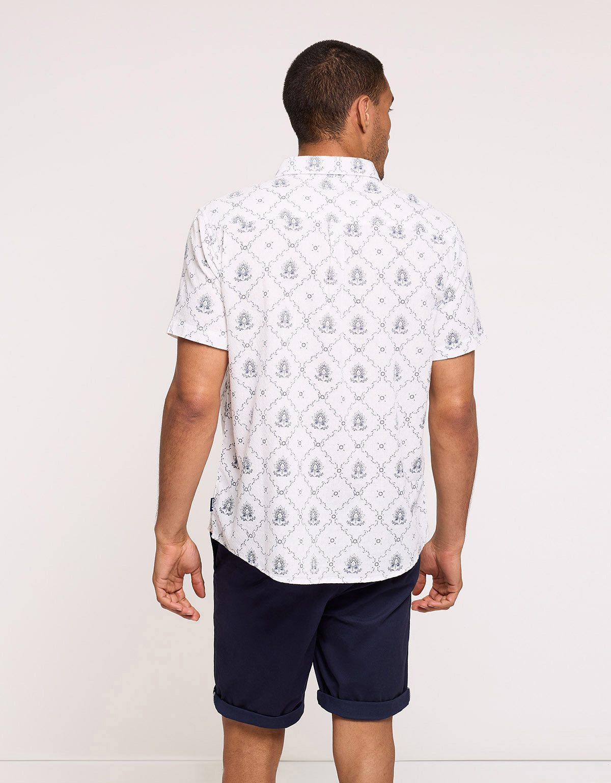 Short Sleeve Beige Shirt - Naipes