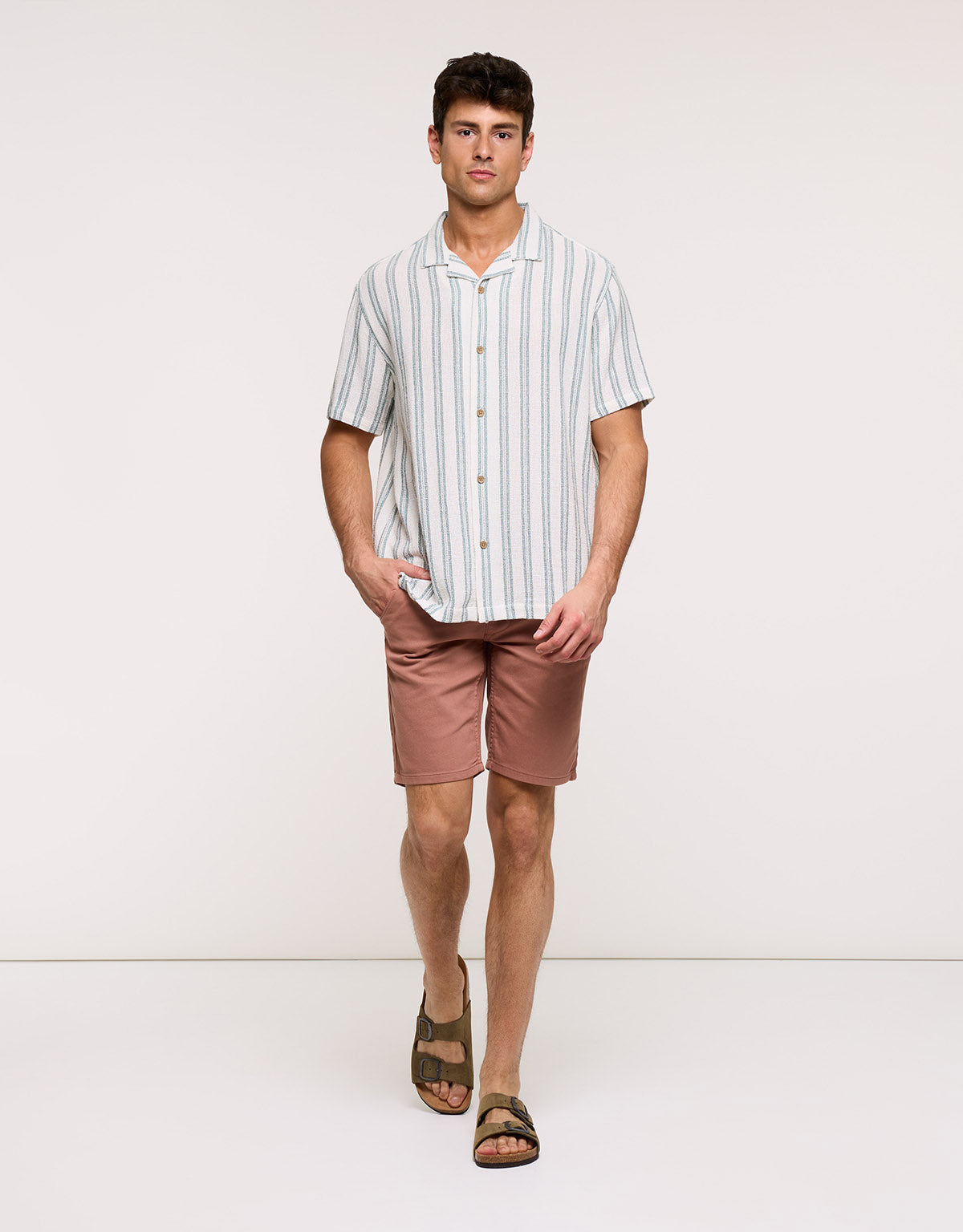 Green Striped Shirt - Jakolo