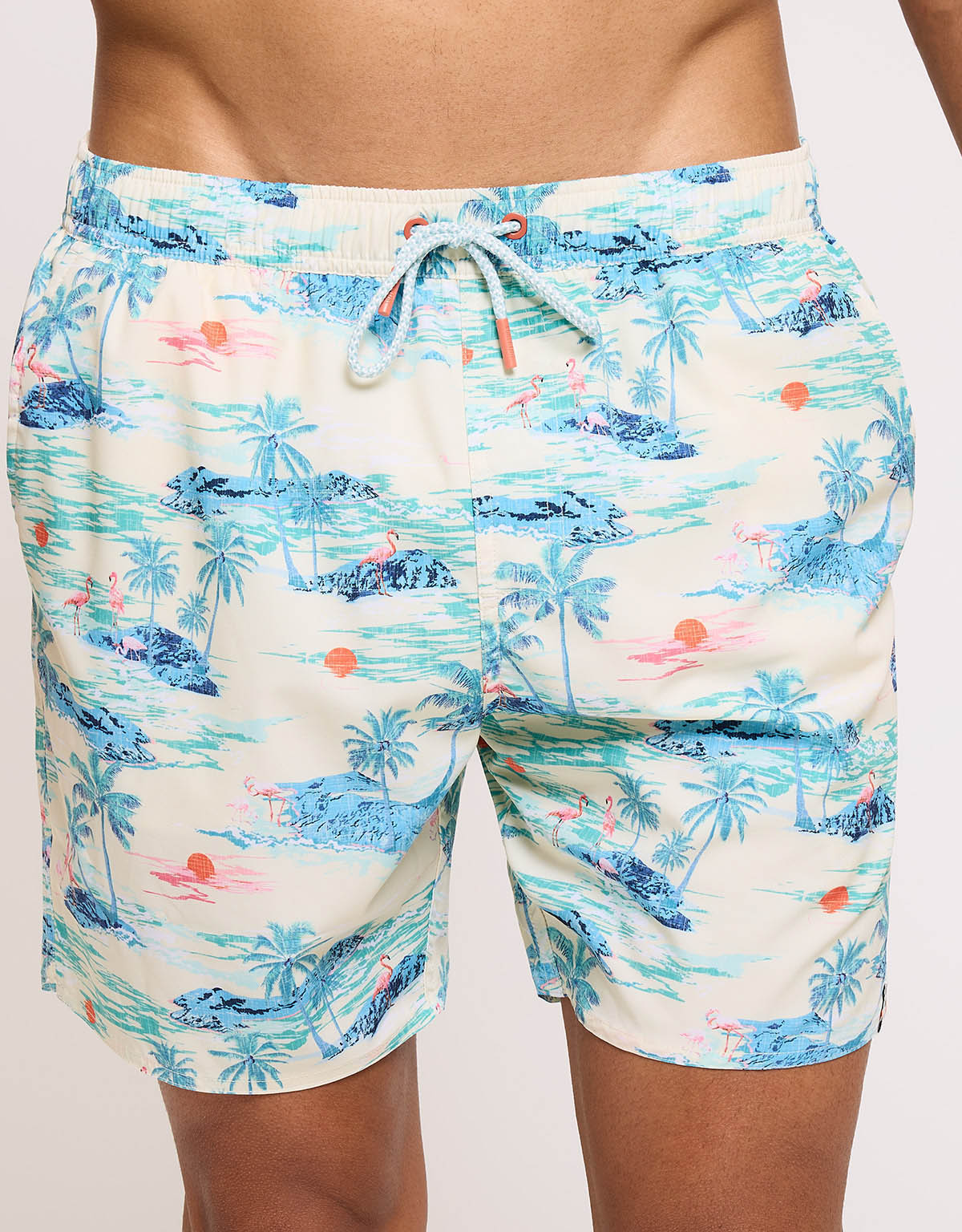 Yellow Tropical Print Swimsuit - Loso