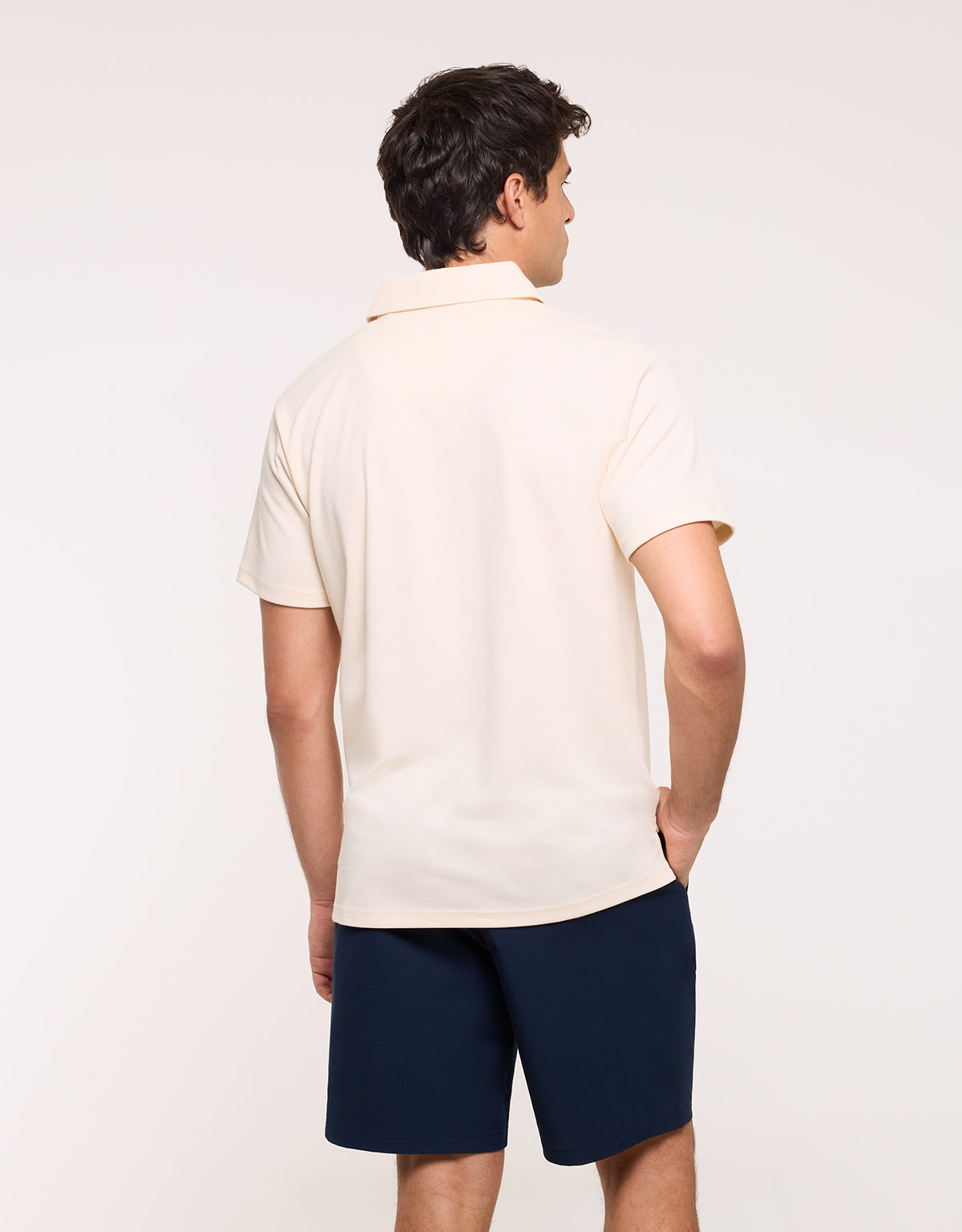 Beige Short-Sleeve Polo Shirt - Piero