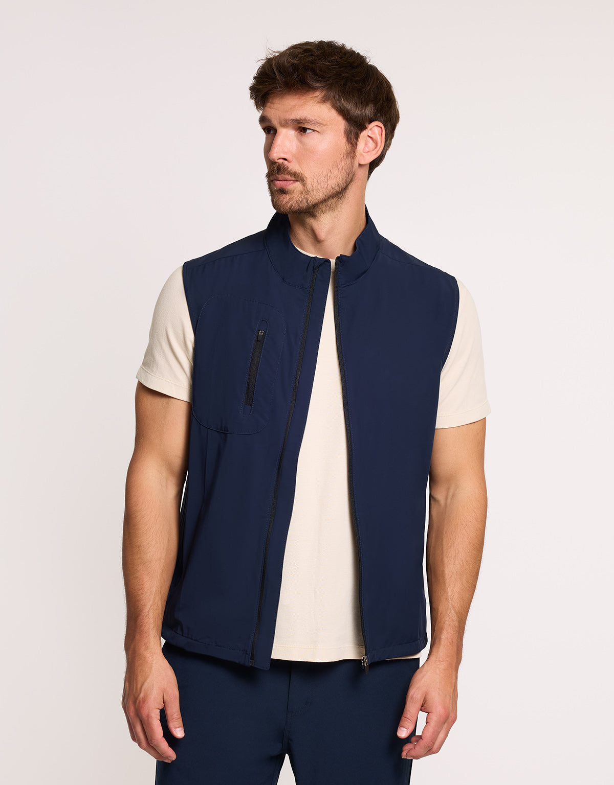 Navy Blue Sports Gilet - Zenon