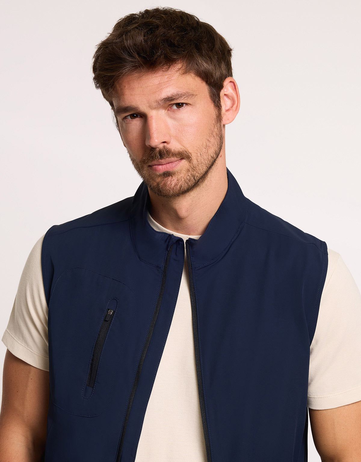 Navy Blue Sports Gilet - Zenon