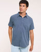 Camisa Manga Corta Azul - Camilando