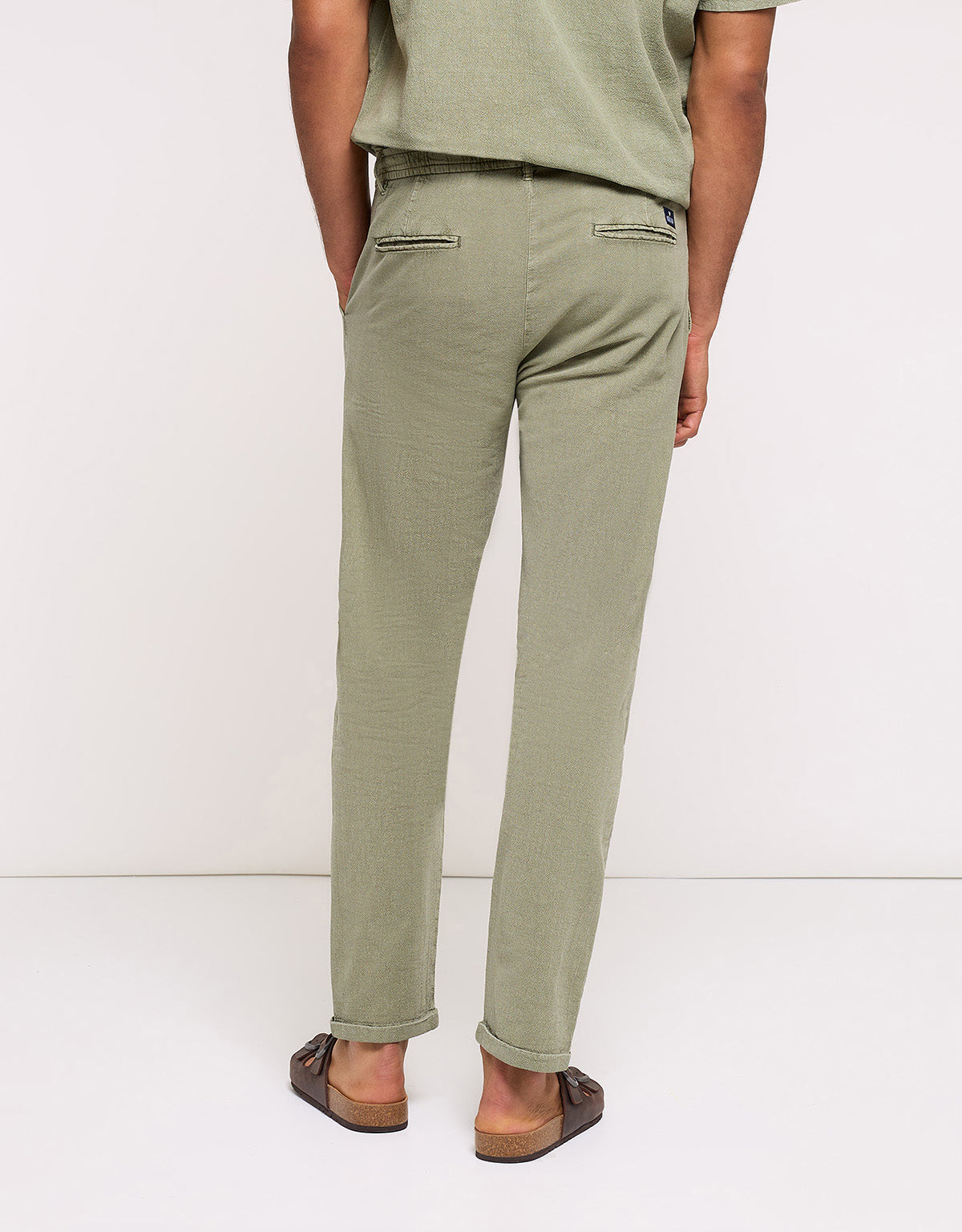 Long Khaki Trousers - Salento
