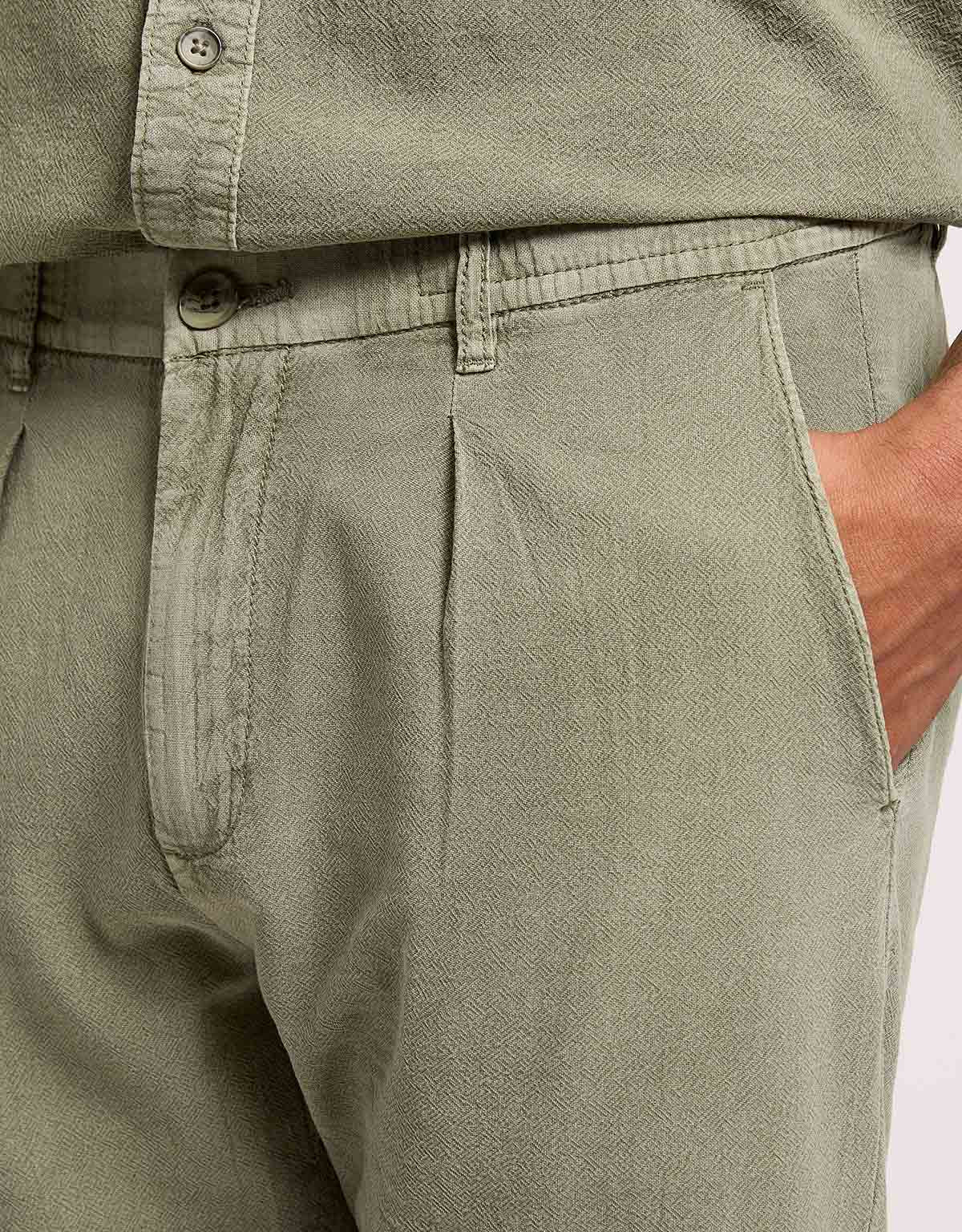 Long Khaki Trousers - Salento