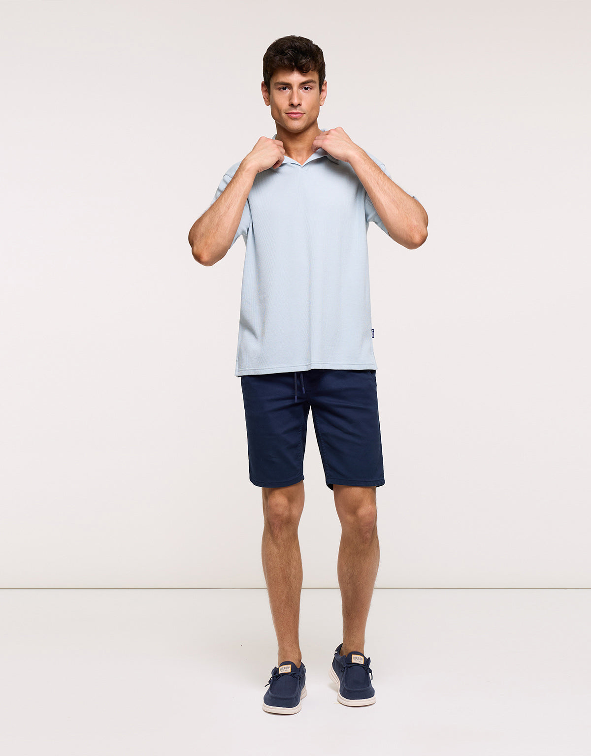 Polo Manga Corta Azul - Anori