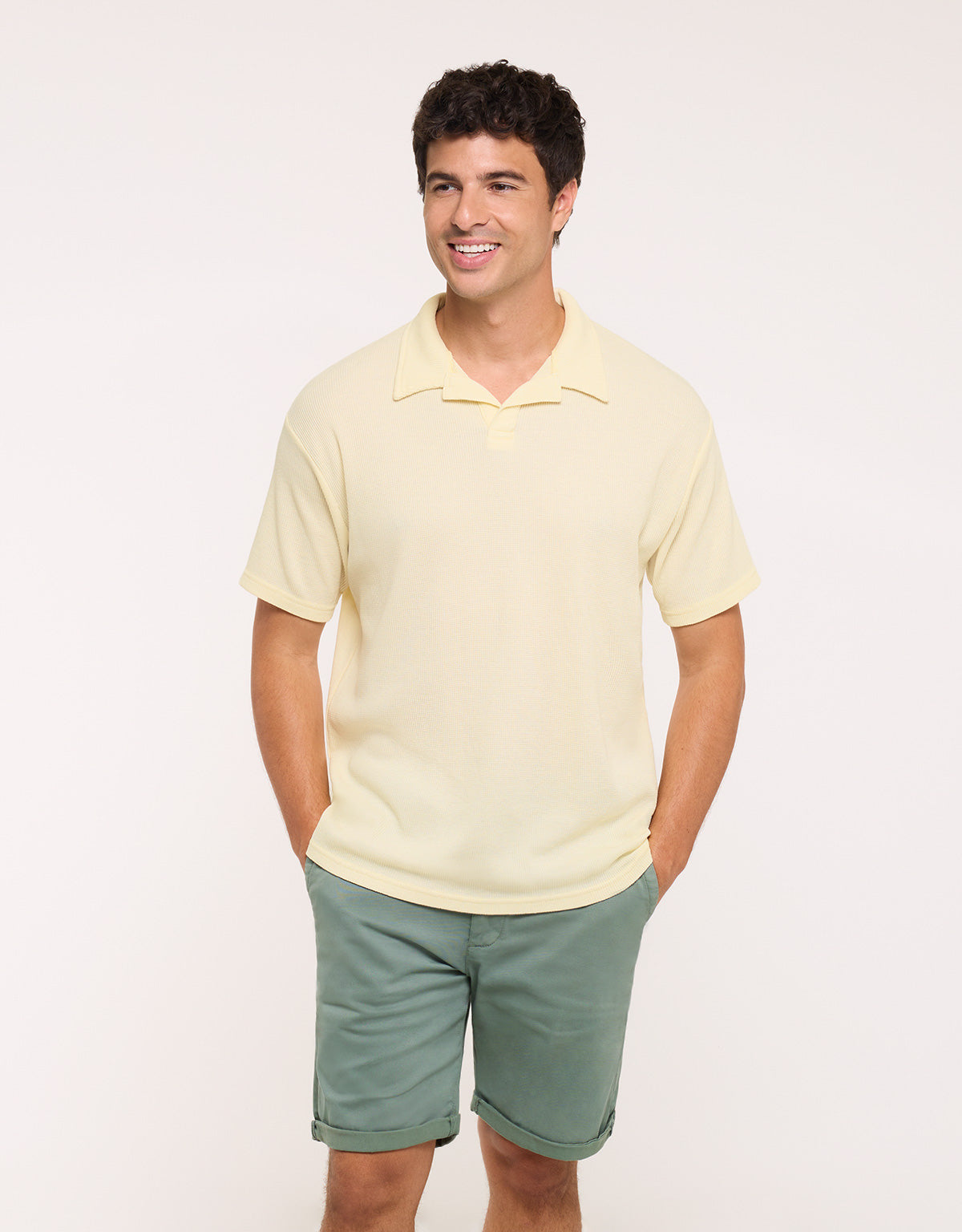 Polo Manga Corta Amarillo - Anori
