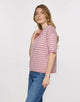 Pink Striped Knit T-Shirt - Gratera