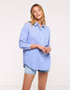 Camisa Manga Larga Azul - Agudo