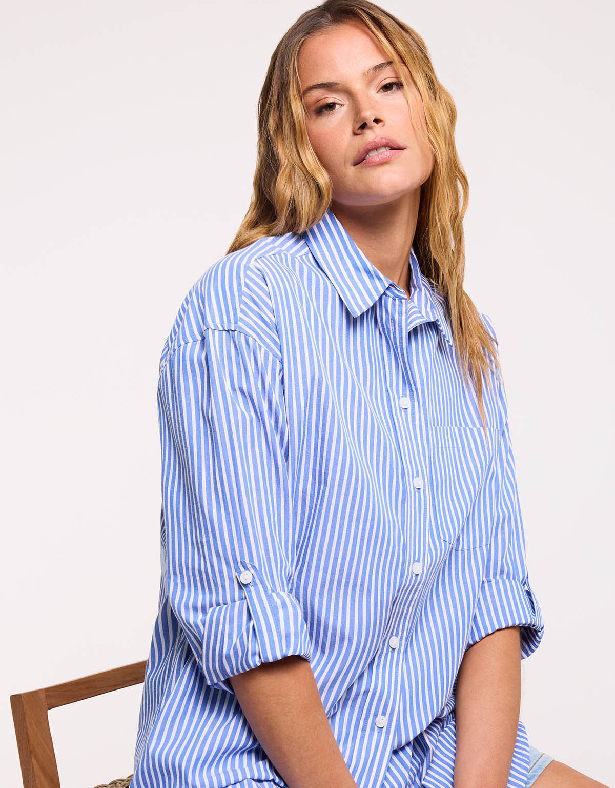 Camisa Manga Larga Azul - Agudo 2