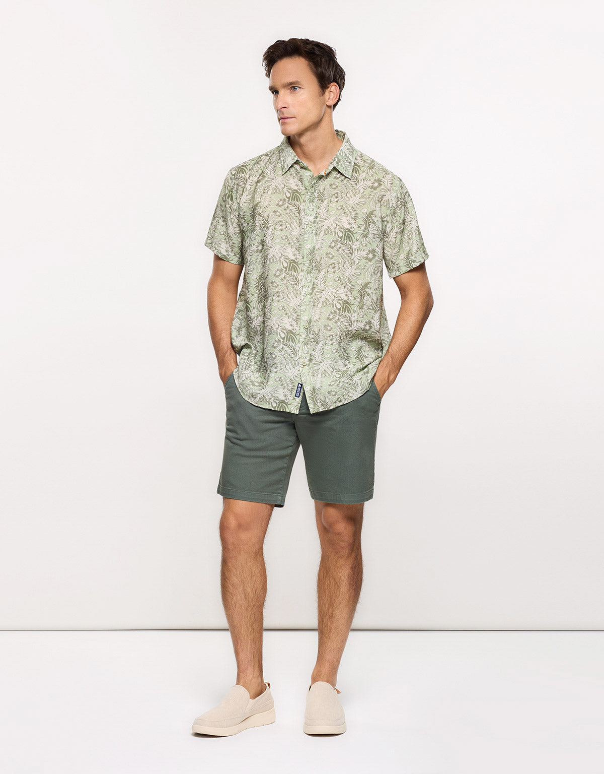 Camisa Manga Corta Verde - Westor 8