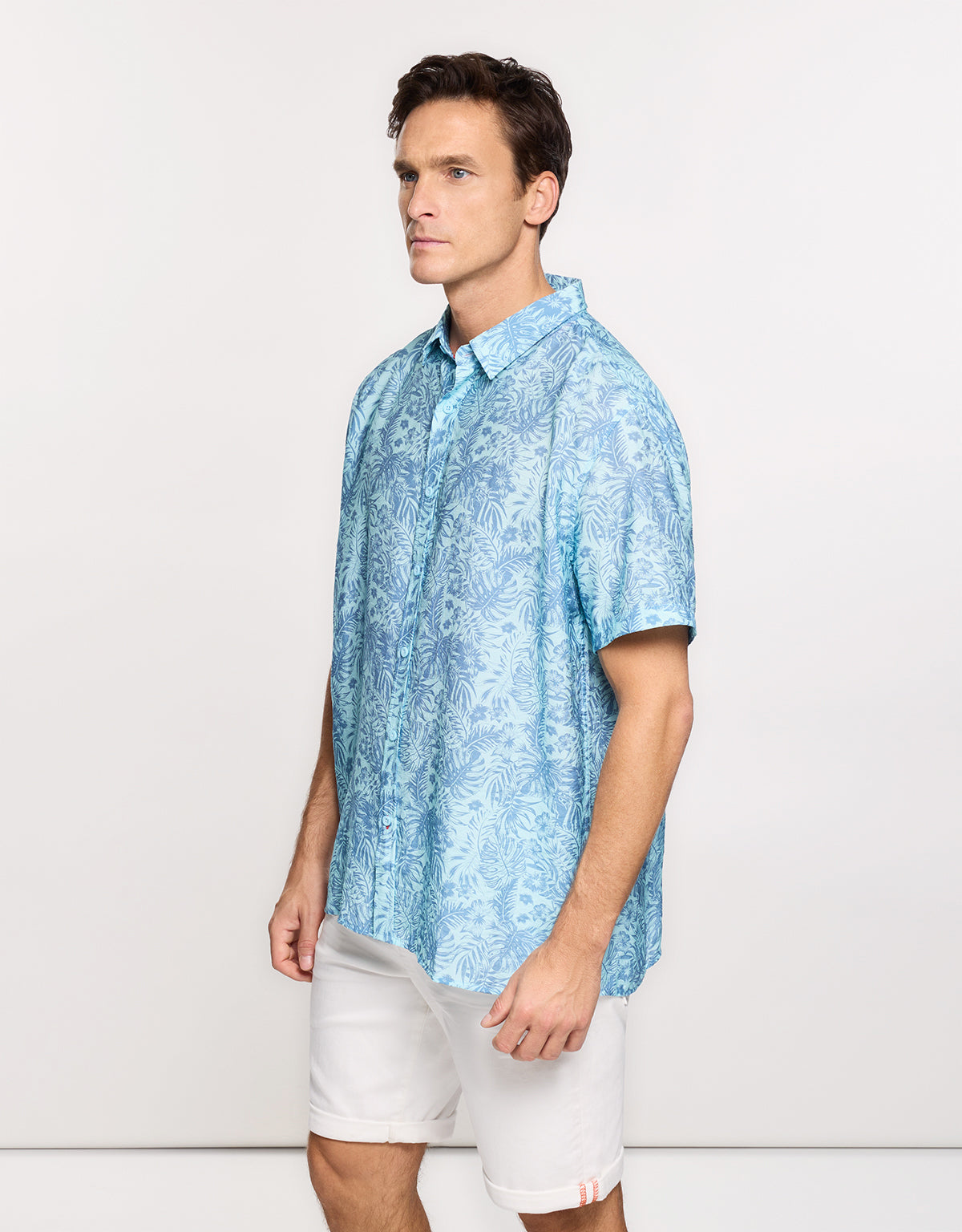 Camisa Manga Corta Azul - Westor 3