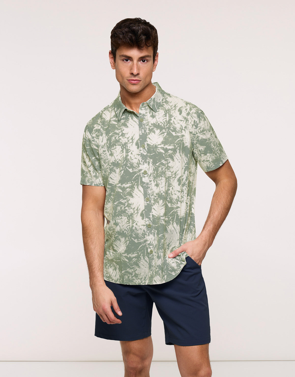 Camisa Manga Corta Caqui - Palmaira 1