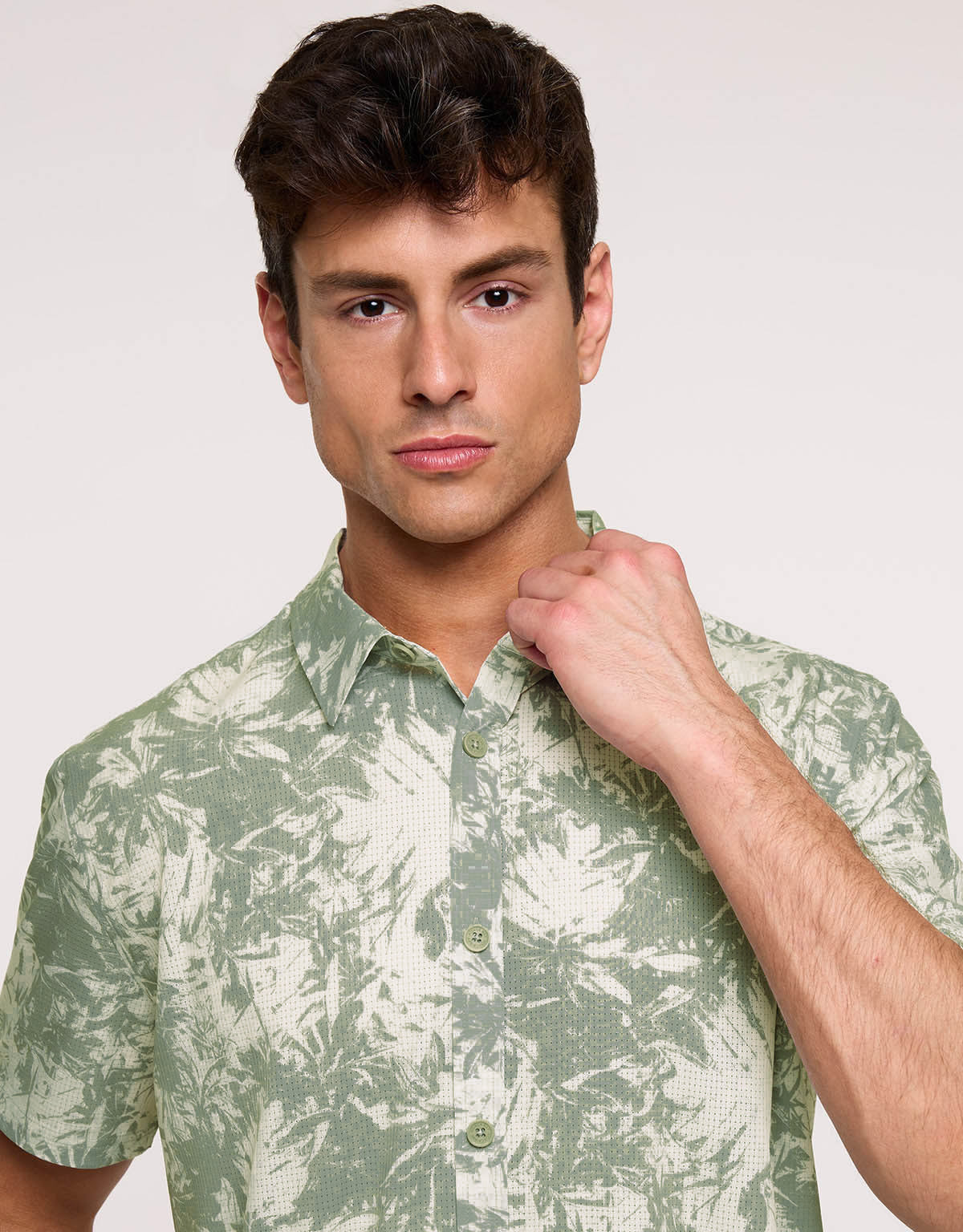 Camisa Manga Corta Caqui - Palmaira 4