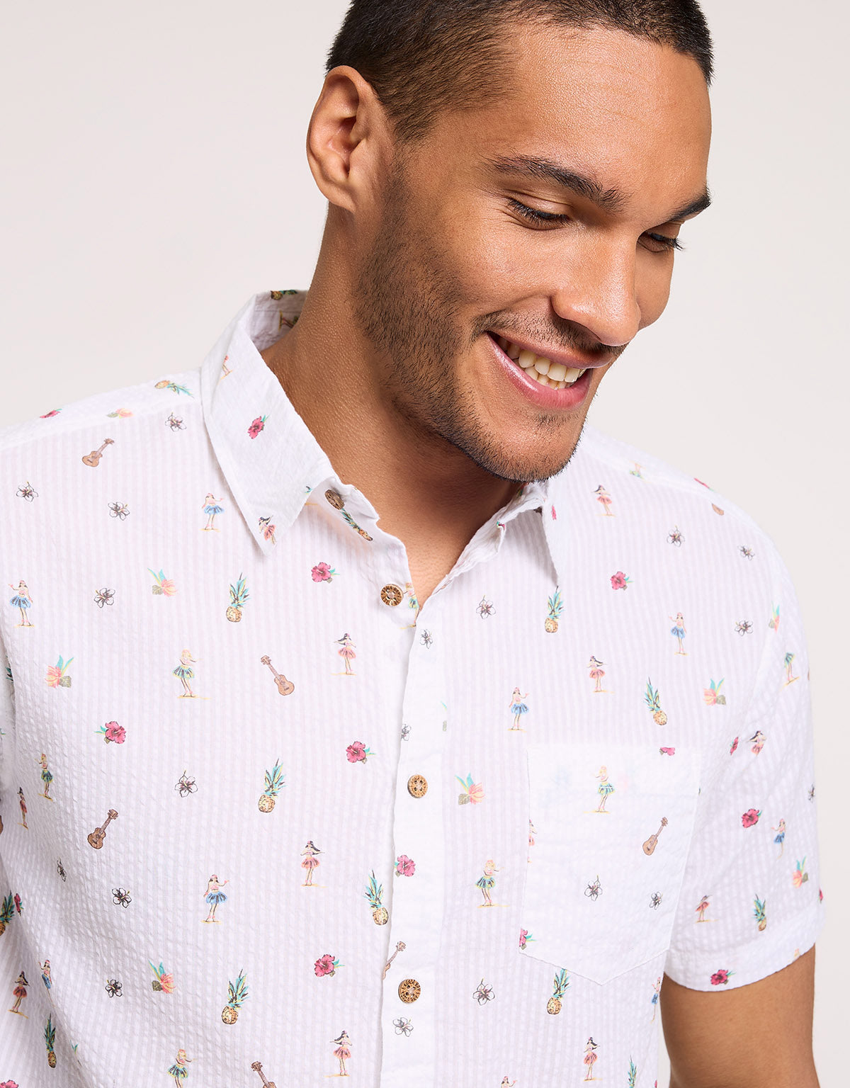 Short Sleeve Shirt White - Dansy