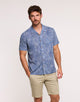 Camisa Manga Corta Azul - Mikka
