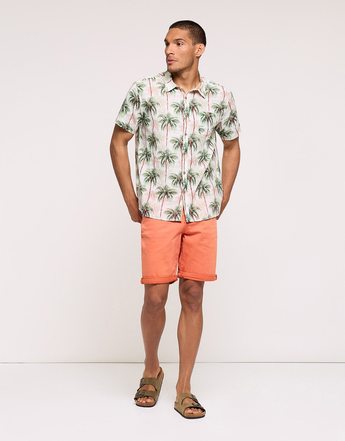 Short Sleeve Shirt White - Vegaspalm