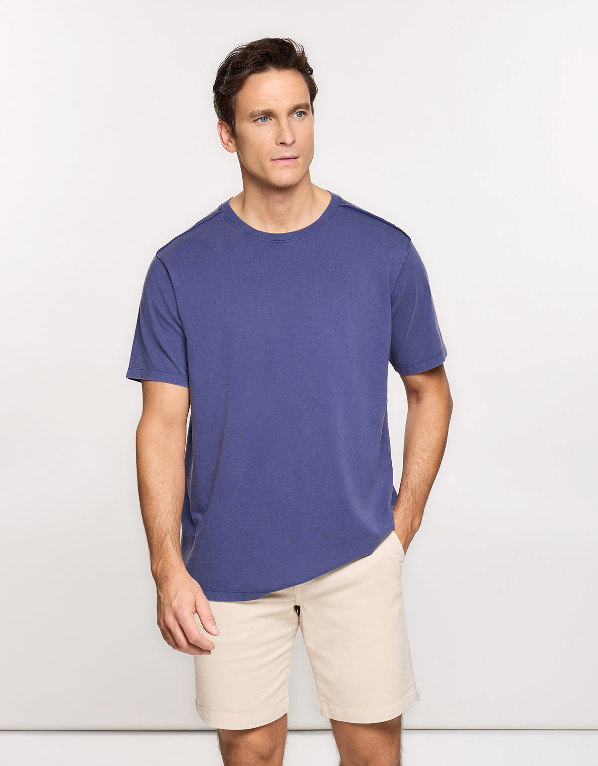 Camiseta Manga Corta Azul Marino - Nurea