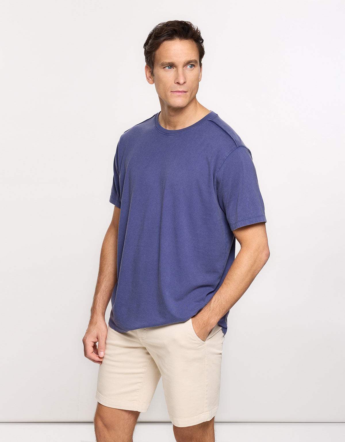 Camiseta Manga Corta Azul Marino - Nurea 3