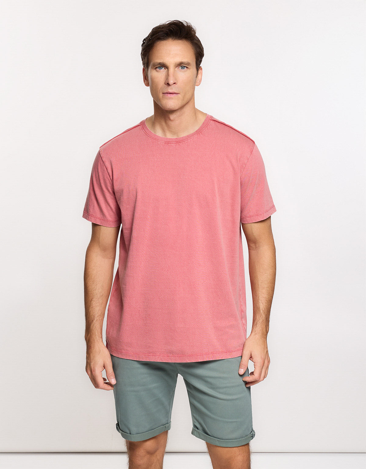 Camiseta Manga Corta Rosa - Nurea