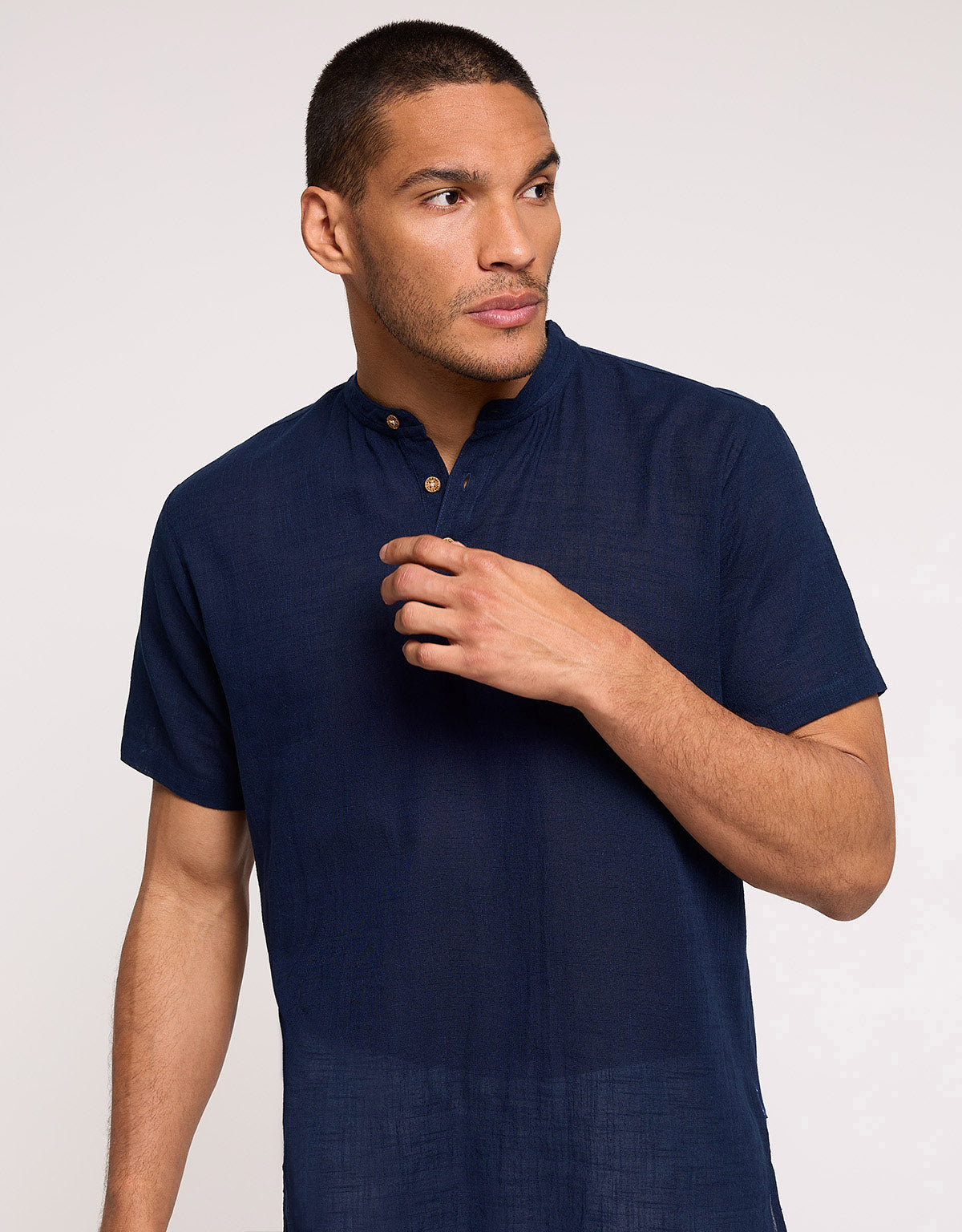 Navy Blue Short Sleeve T-Shirt - Frankie