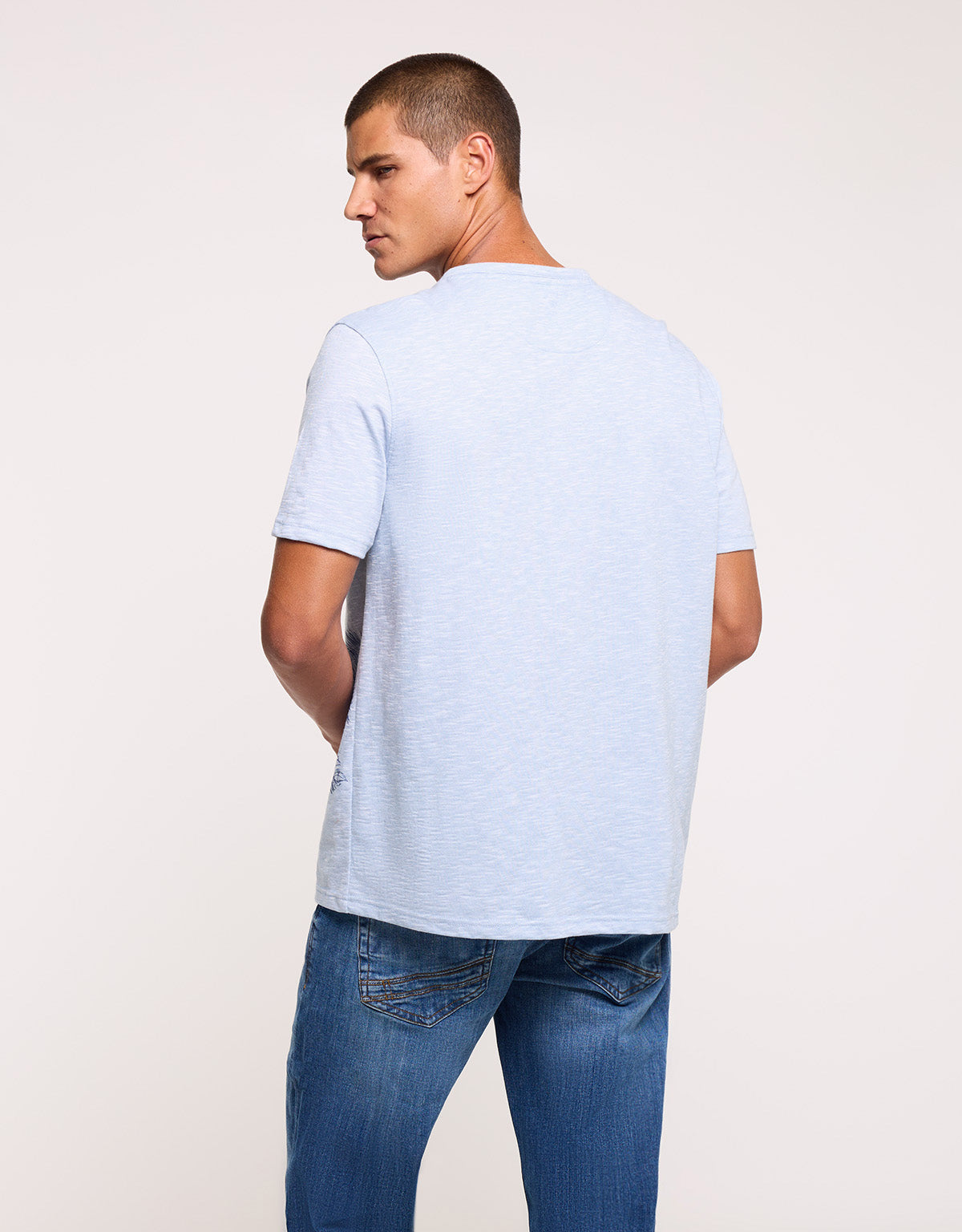 Camiseta Manga Corta Azul - Cliffs 3