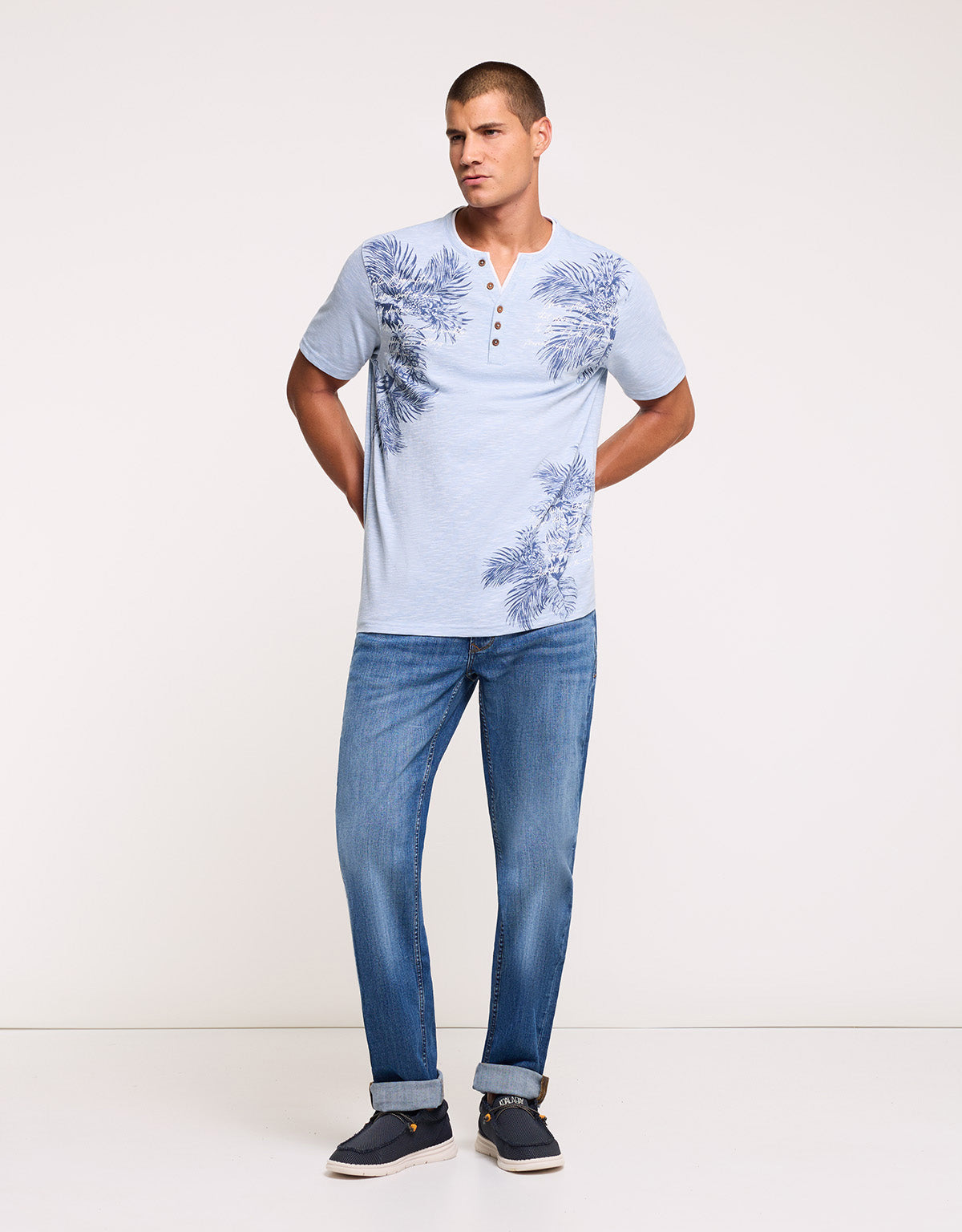 Camiseta Manga Corta Azul - Cliffs 6