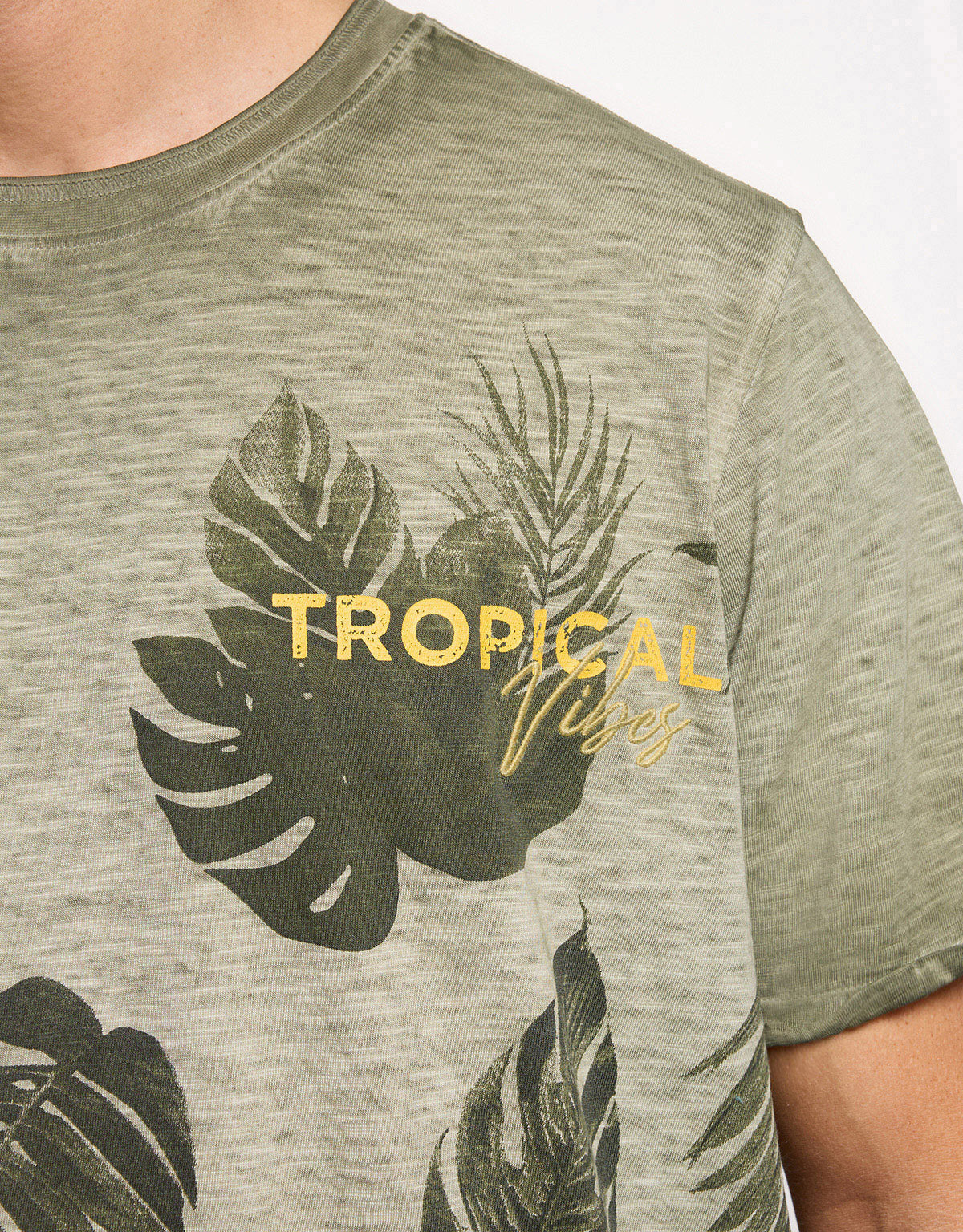Nael Khaki Short Sleeve T-Shirt