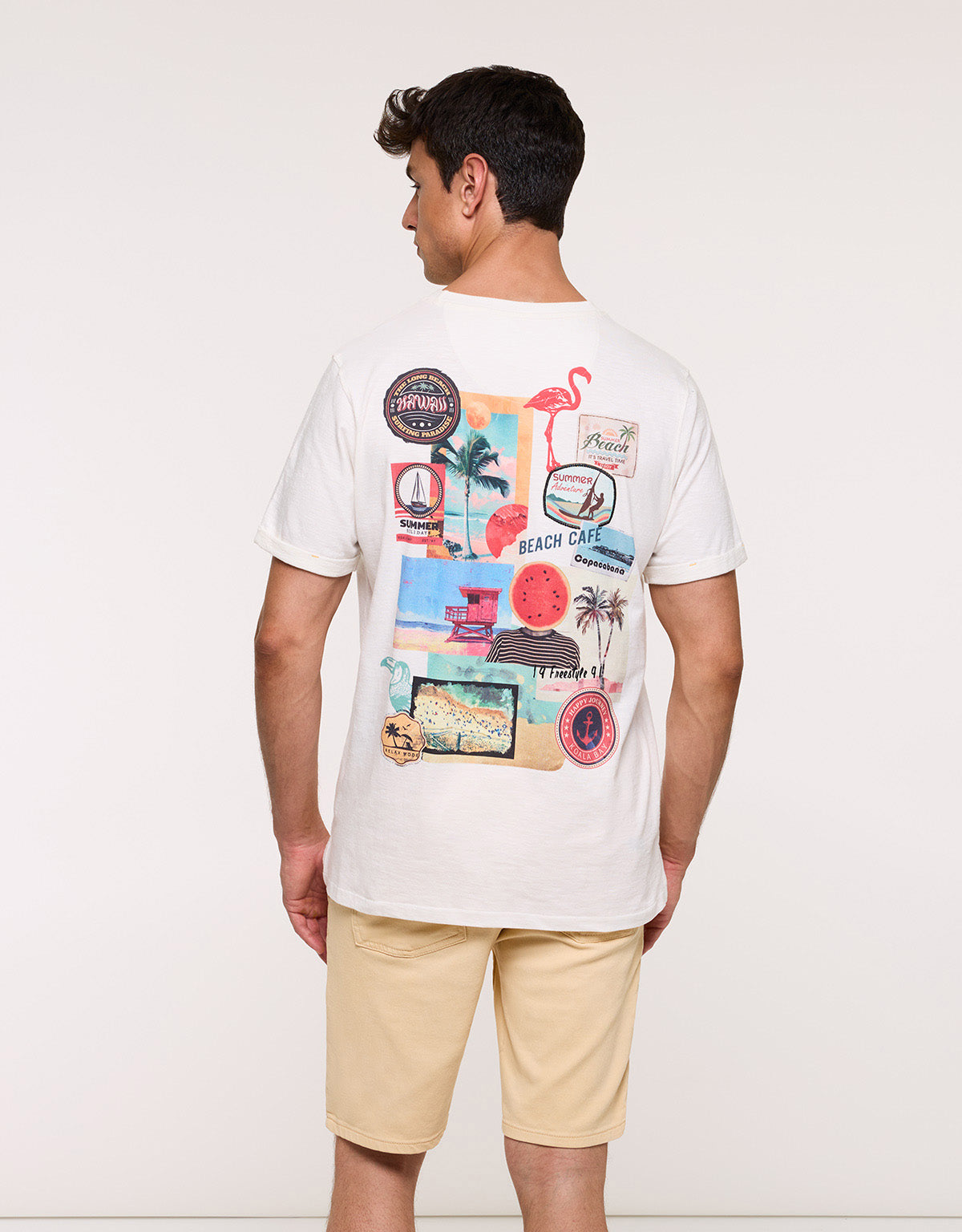 Camiseta Manga Corta Blanca - Patchpalm