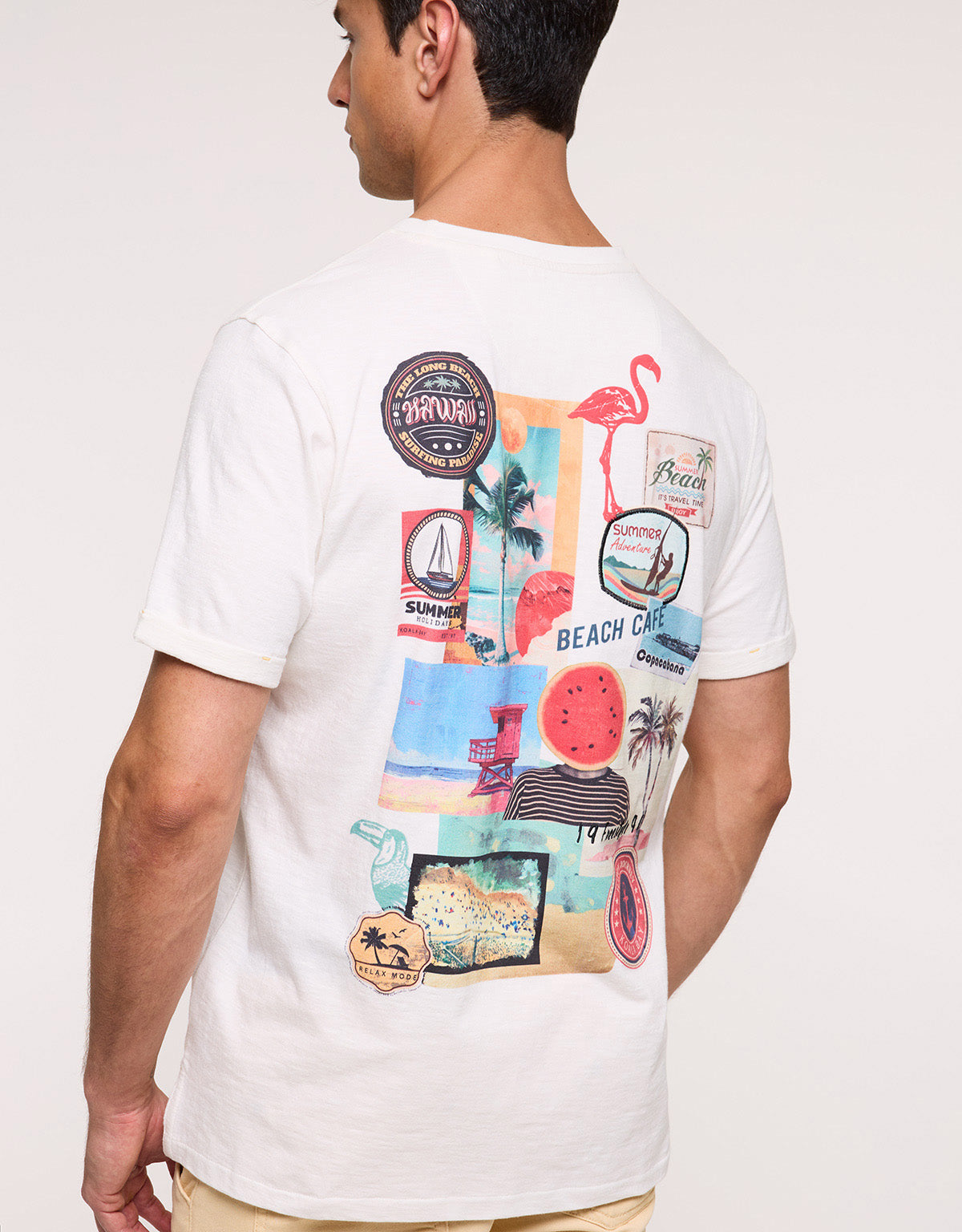 Camiseta Manga Corta Blanca - Patchpalm