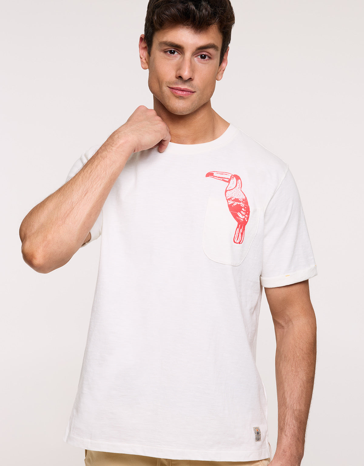 Camiseta Manga Corta Blanca - Patchpalm