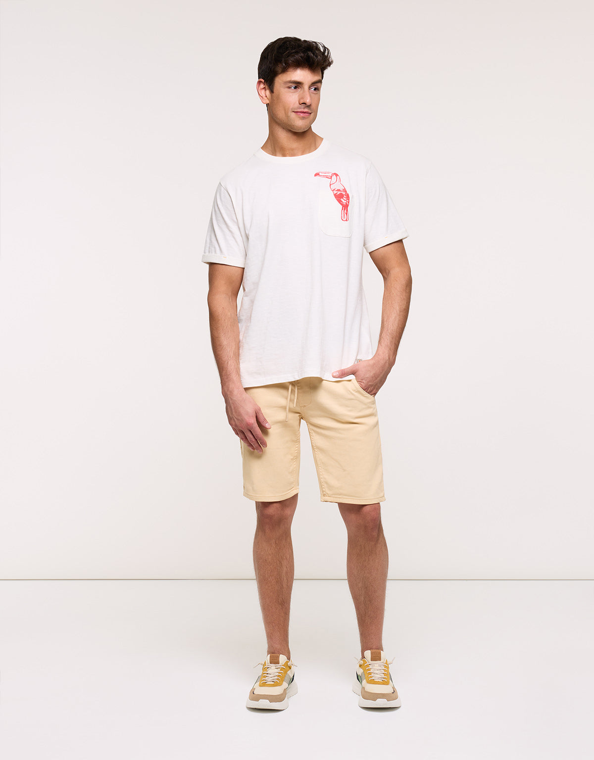 Camiseta Manga Corta Blanca - Patchpalm