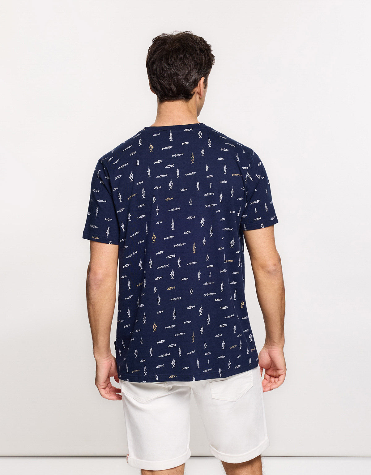 Camiseta Manga Corta Azul Marino - Sfishy